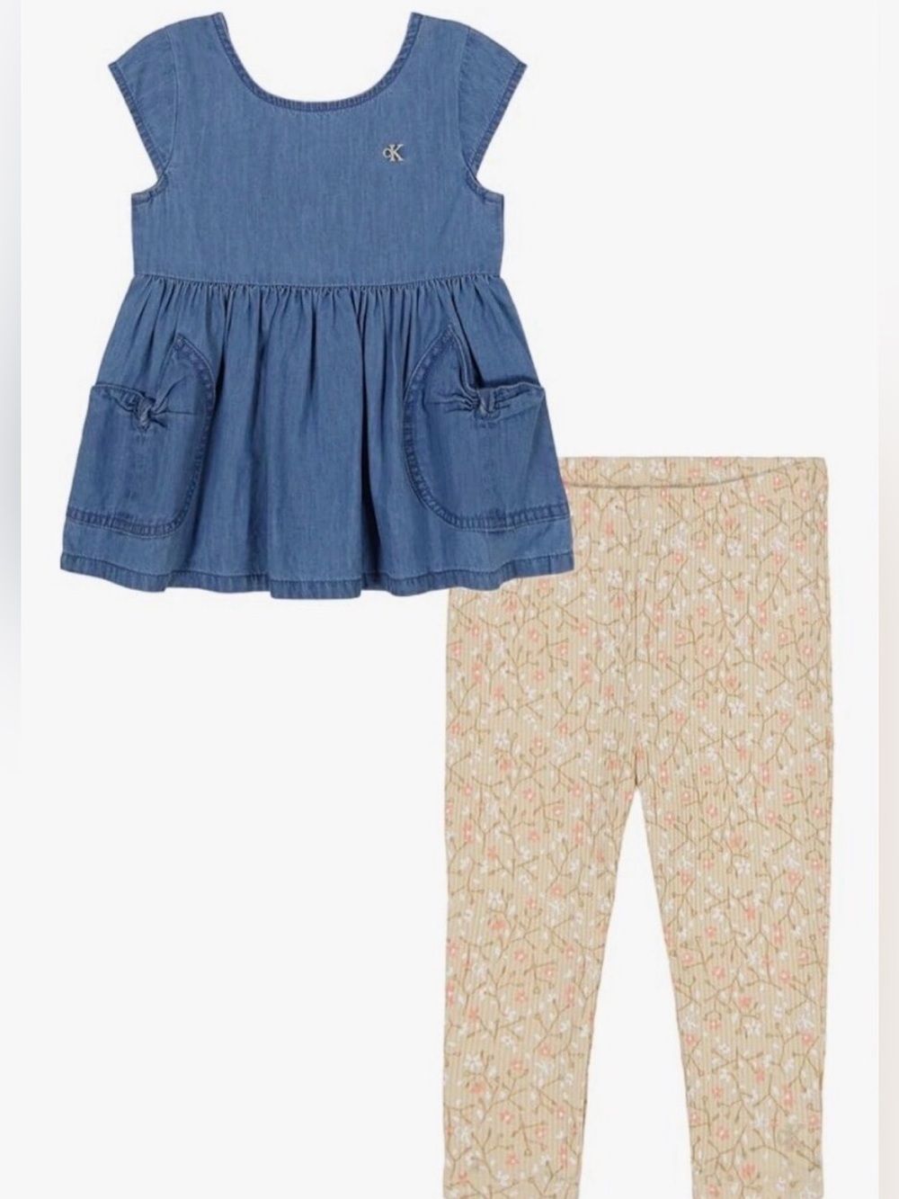 Calvin Klein Jeans Denim Tunic and Leggings 3T